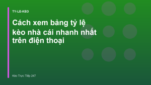 Read more about the article Cách xem bảng tỷ lệ kèo nhà cái nhanh nhất trên điện thoại