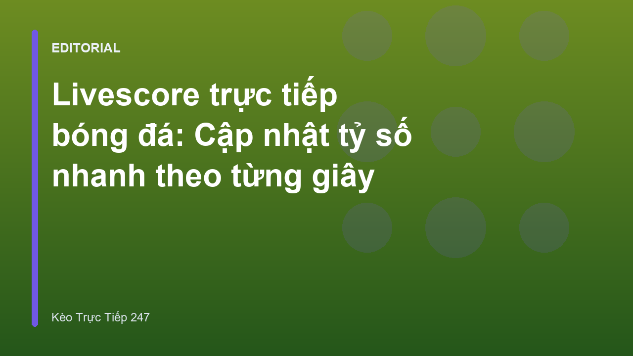 Giao diện theo dõi livescore trực tiếp bóng đá trên điện thoại